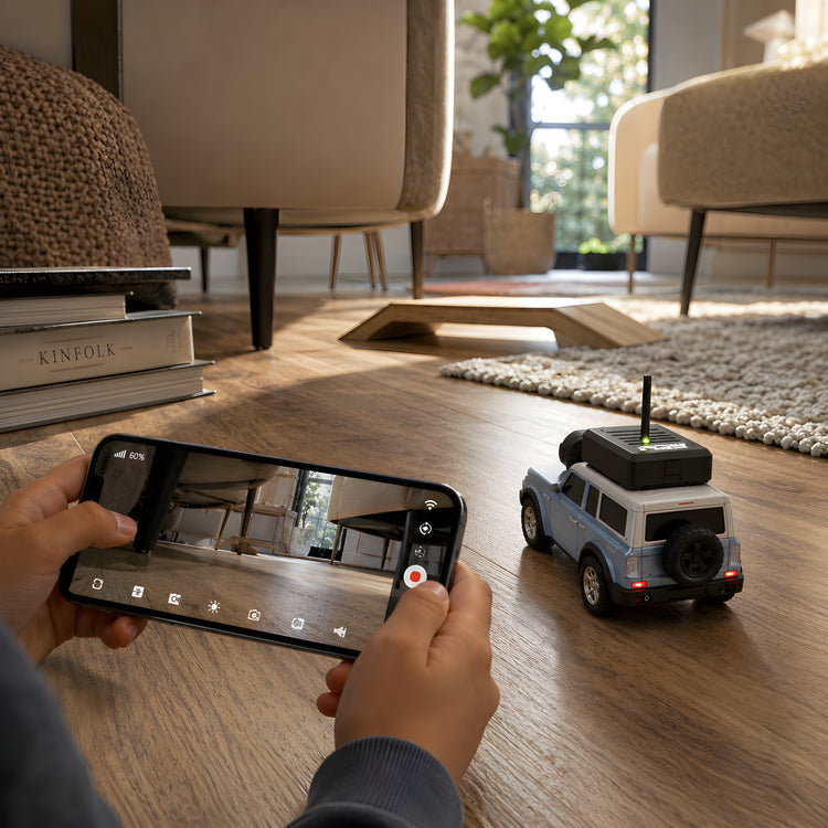 Control del auto RC con vista de cámara en vivo